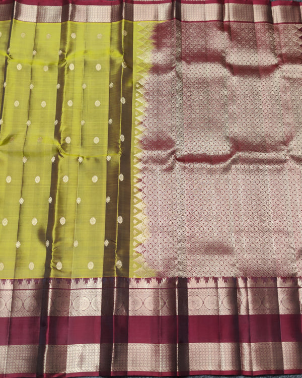 Kanchi Vintage Gap border pattu - KMP297 alternate view