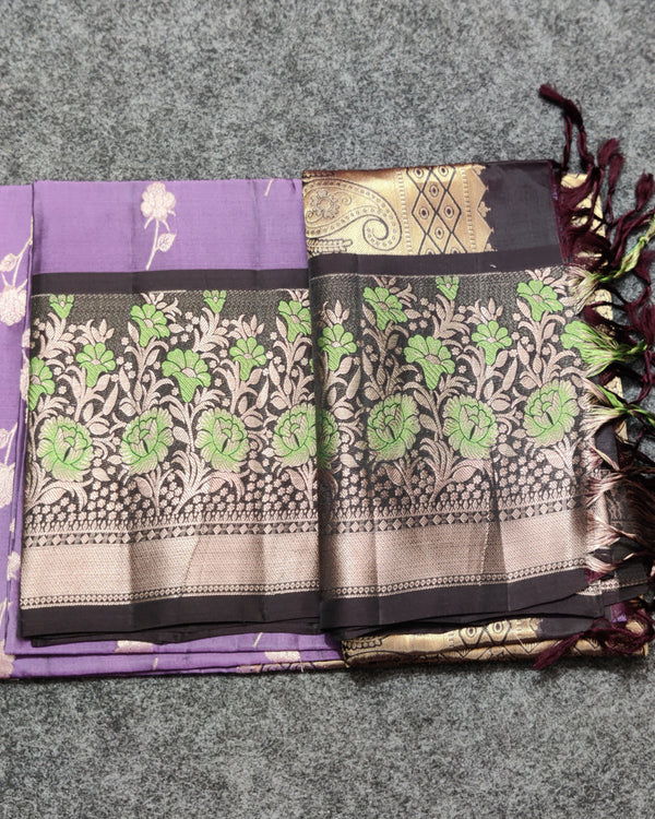 Meenakari kanchi lightweight pattu Saree - KMP147