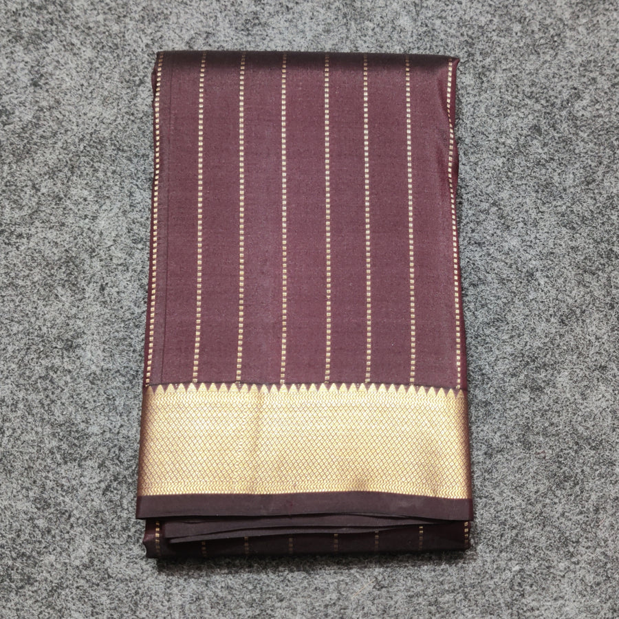 Kanchi pattu small border saree - KMP257