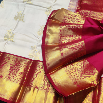 Kanchi Kuttu Vintage Handloom Pattu Saree - KMP3042