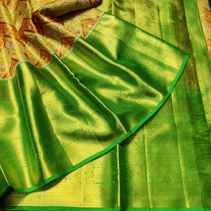 Kanchi Meenakari Brocade Pure handloom Silk Saree - KMP1786