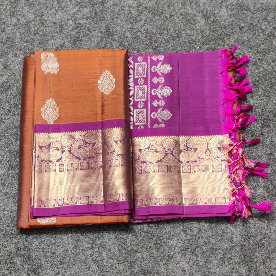 Meenakari kanchi lightweight pattu Saree - KMP25