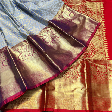 Kanchi pattu half fine bridal wear saree HF20