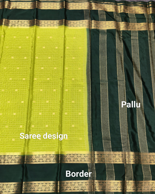 Semi crepe silk saree - SC12 alternate view