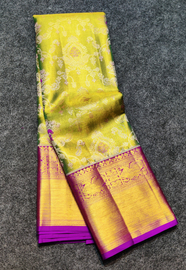 Kanchi Pattu Wedding Sarees @50% Off -KMP1745
