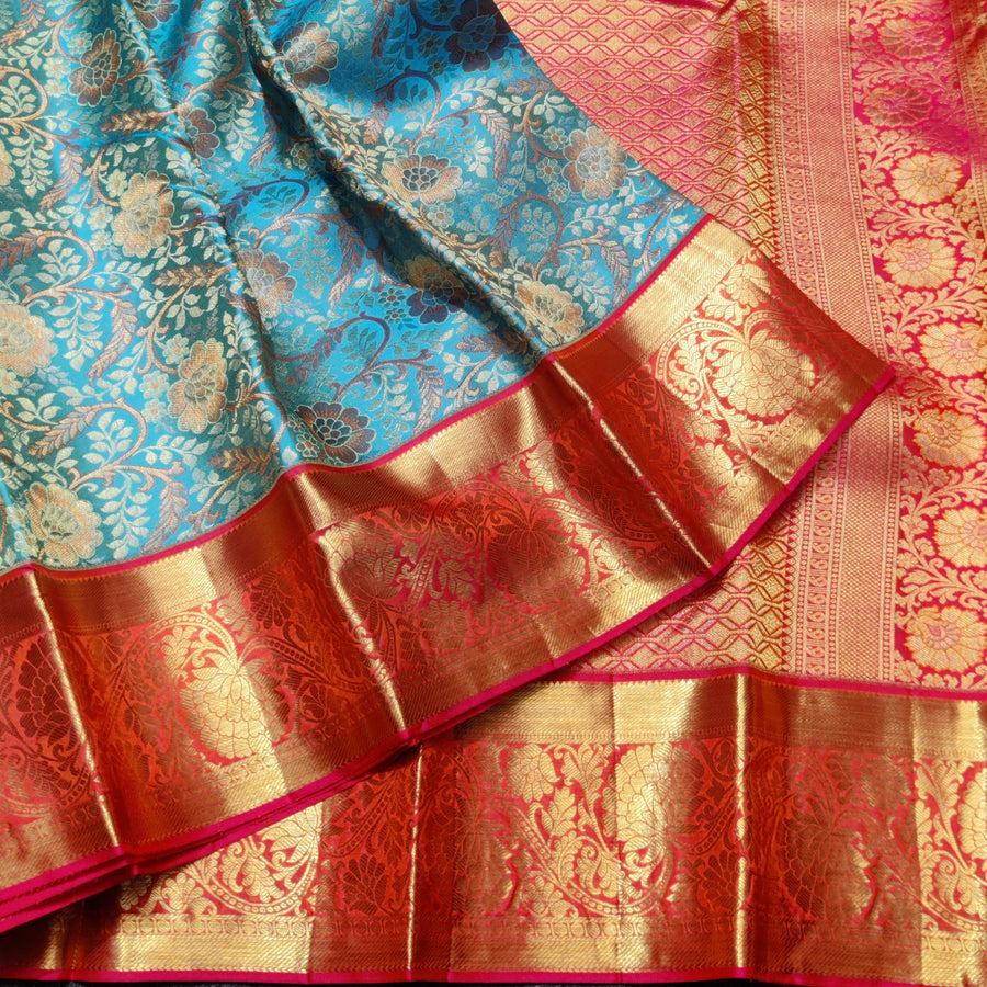 Kanchi Meenakari Brocade Pure handloom Silk Saree - KMP3201