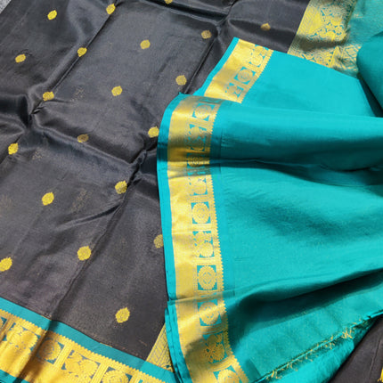Kanchipattu small border saree - KMP206
