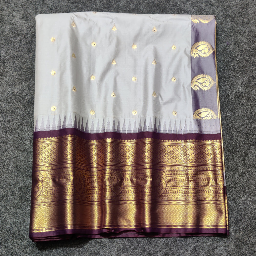 Gadwal Semi Silk Saree - GSM16