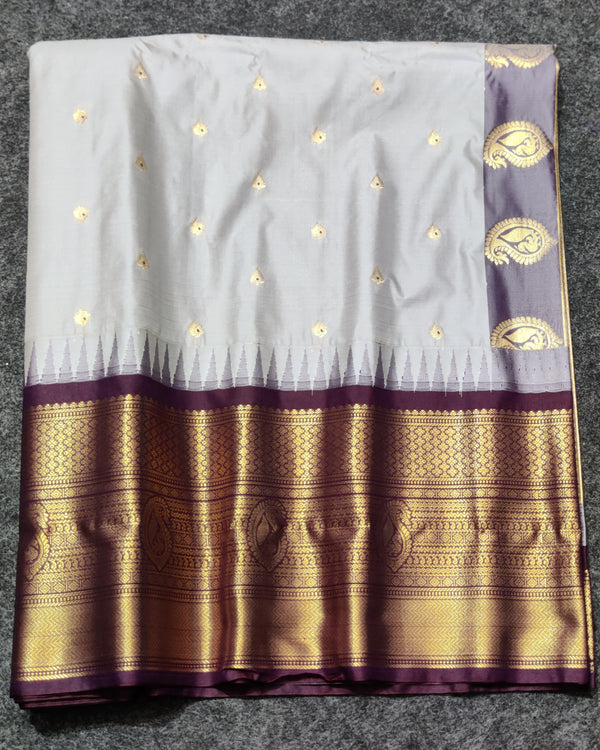 Gadwal Semi Silk Saree - GSM16