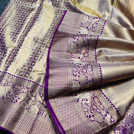Kanchi Pattu Wedding Sarees @50% Off -KMP1744