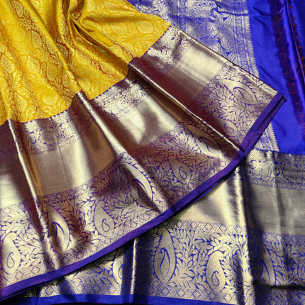 Kanchi pattu half fine Bridal Saree -HF273