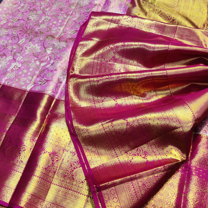Kanchi Meenakari Brocade Pure handloom Silk Saree - KMP1790