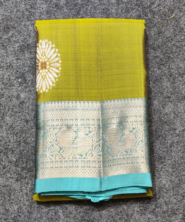 Meenakari kanchi lightweight pattu Saree - KMP310