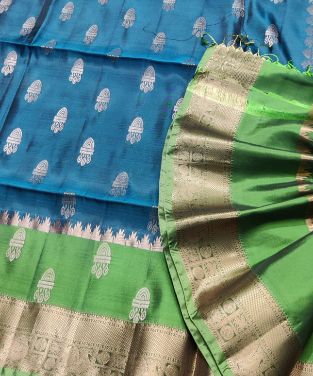 Lightweight pattu Scurt Border Saree - LWP91