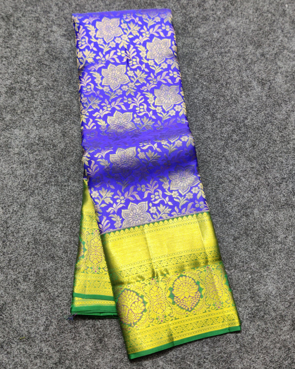 Kanchi Meenakari Brocade Pure handloom Silk Saree - KMP3203