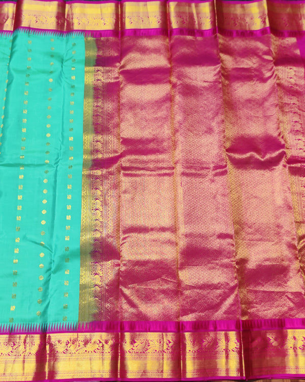Kanchi Pure Handloom Gadwal Saree - KMP163 alternate view