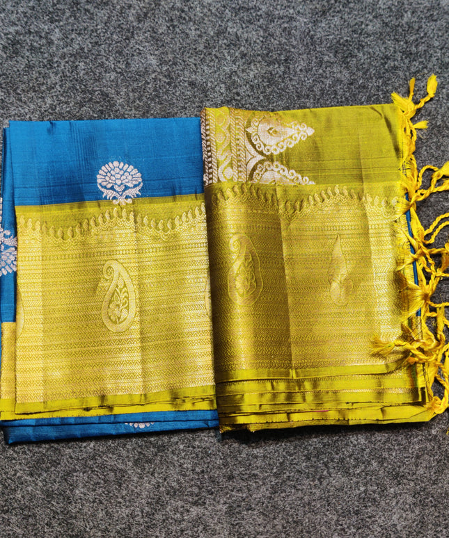 Meenakari kanchi lightweight pattu Saree - KMP2003