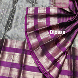 Kanchi Vintage Gap border pattu - KMP105