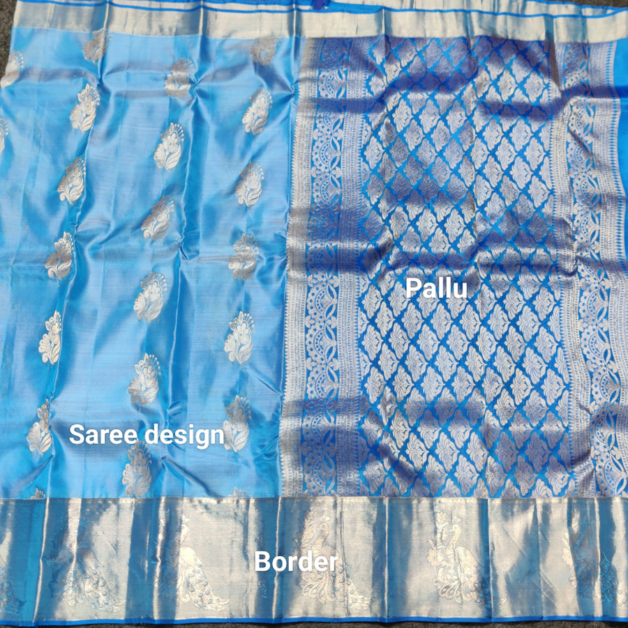 Lightweight pattu Scurt Border Saree - LWP413
