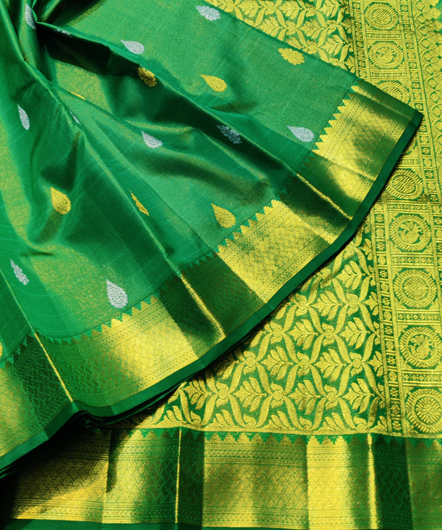 Kanchi Pure Handloom Tissue Silk Saree-KMP116