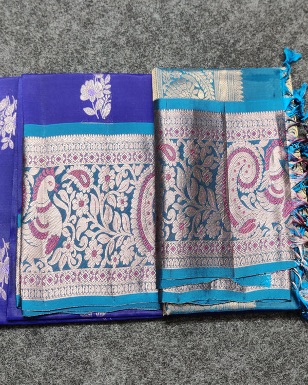 Meenakari kanchi lightweight pattu Saree - KMP135