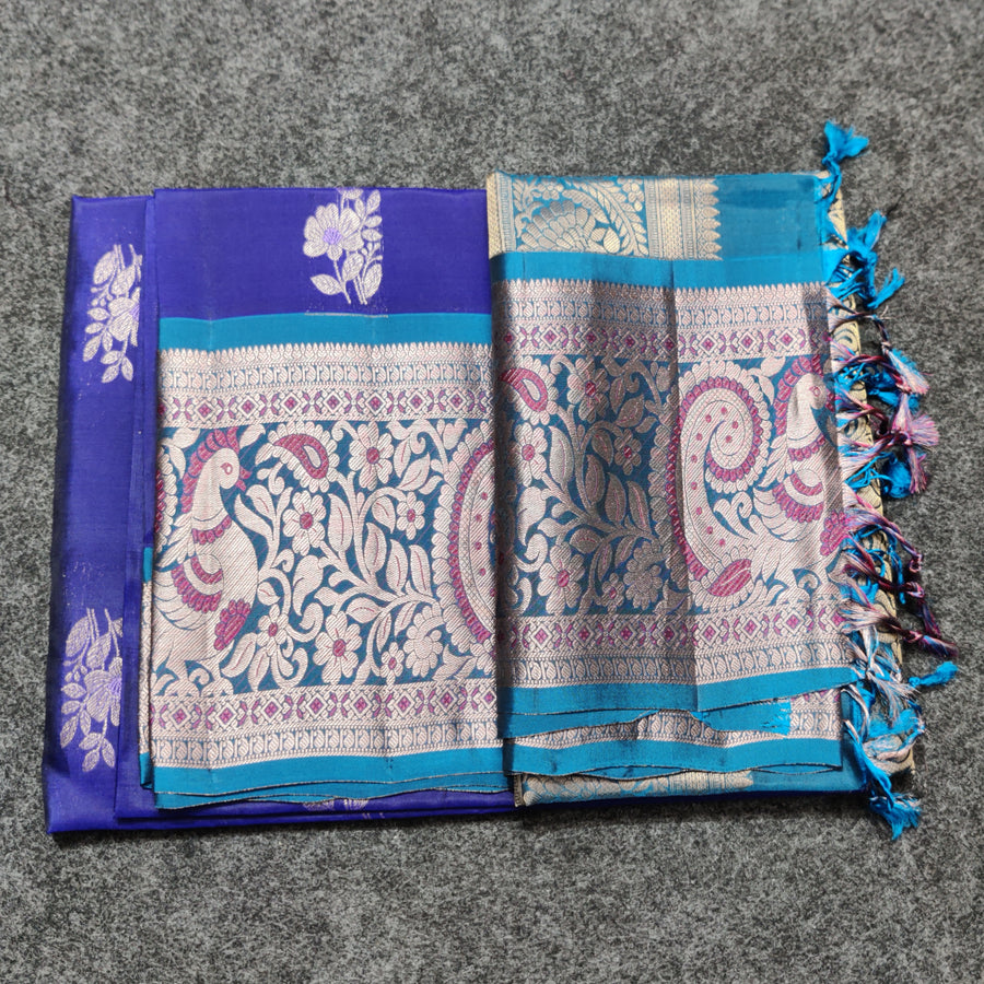 Meenakari kanchi lightweight pattu Saree - KMP135