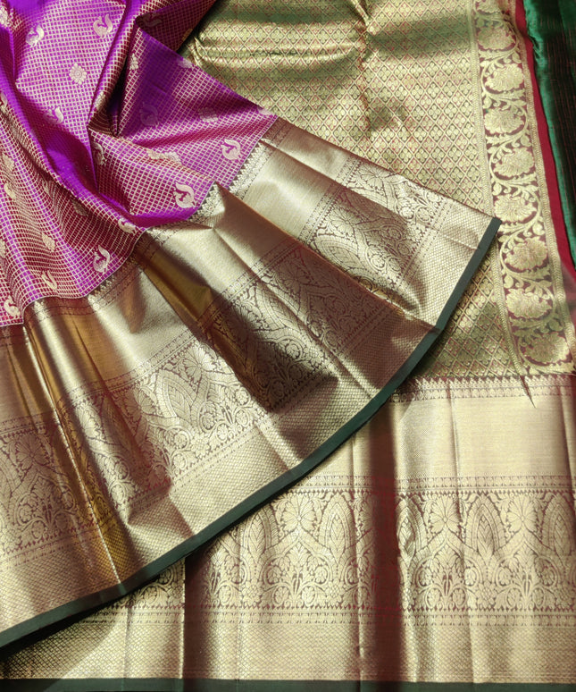 Kanchi pure Bridal wear saree @30% Off - KMP08