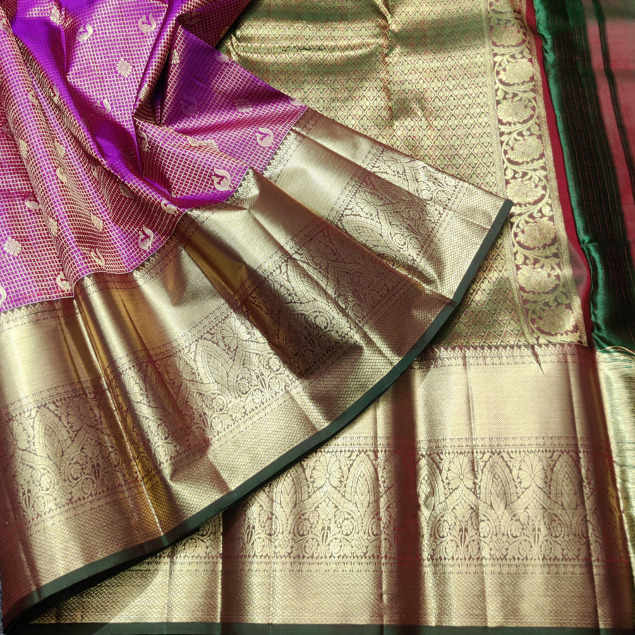 Kanchi pure Bridal wear saree @30% Off - KMP08