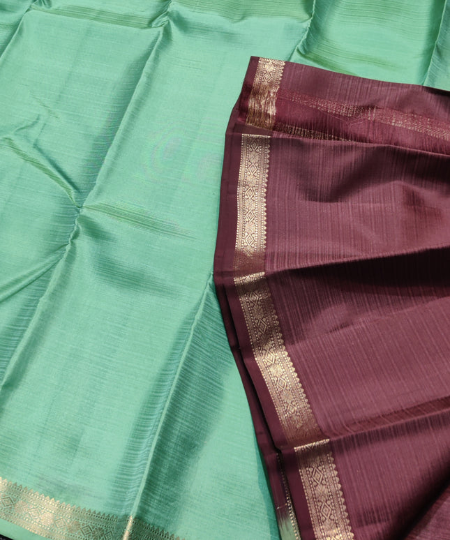 Kanchi pattu small border saree - KMP3017