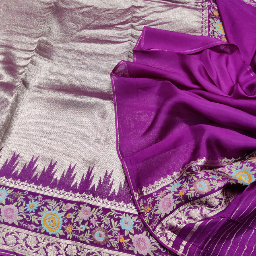 Banaras Tissue Paithani silk saree - BRS24