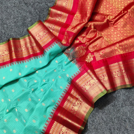 Gadwal Handloom Sico Silk Saree - GS165