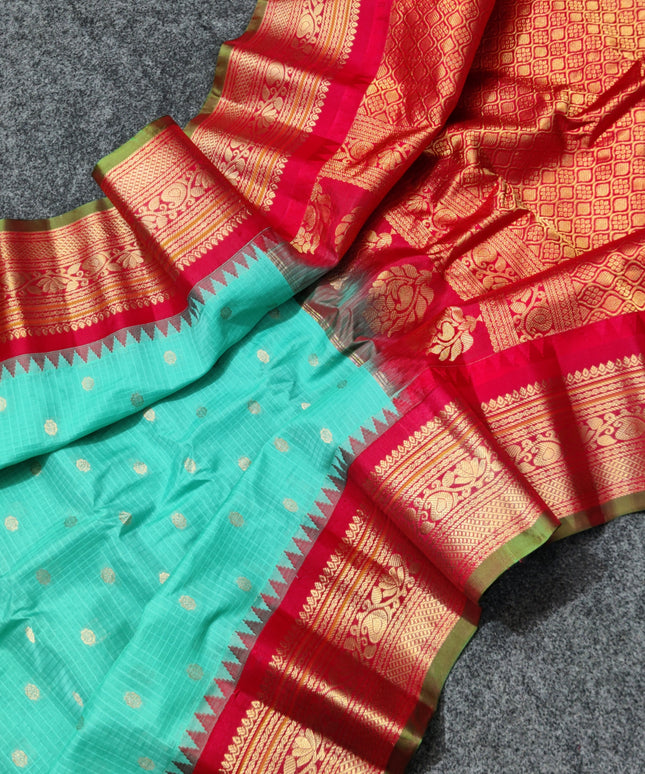 Gadwal Handloom Sico Silk Saree - GS165