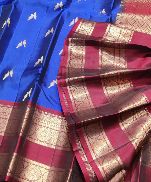 Kanchi Vintage Handloom Pattu Saree - KMP23