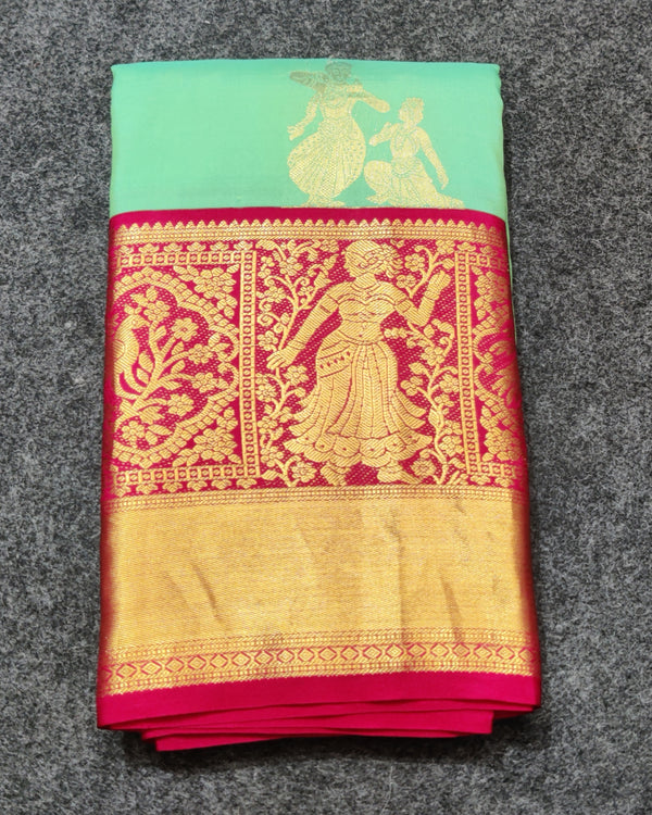 50% off Kanchi kuttu vintage Handloom saree - KMP85