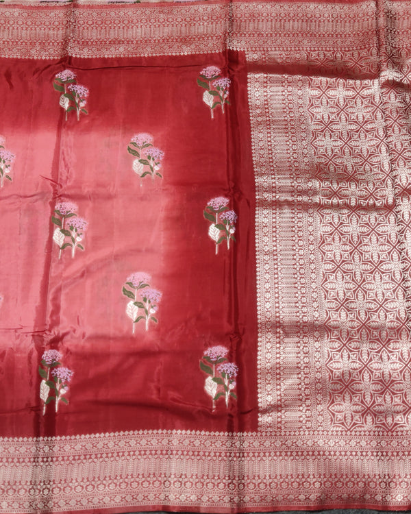 Satin Silk Saree- SA15 alternate view