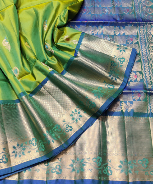 Meenakari kanchi lightweight pattu Saree - KMP113