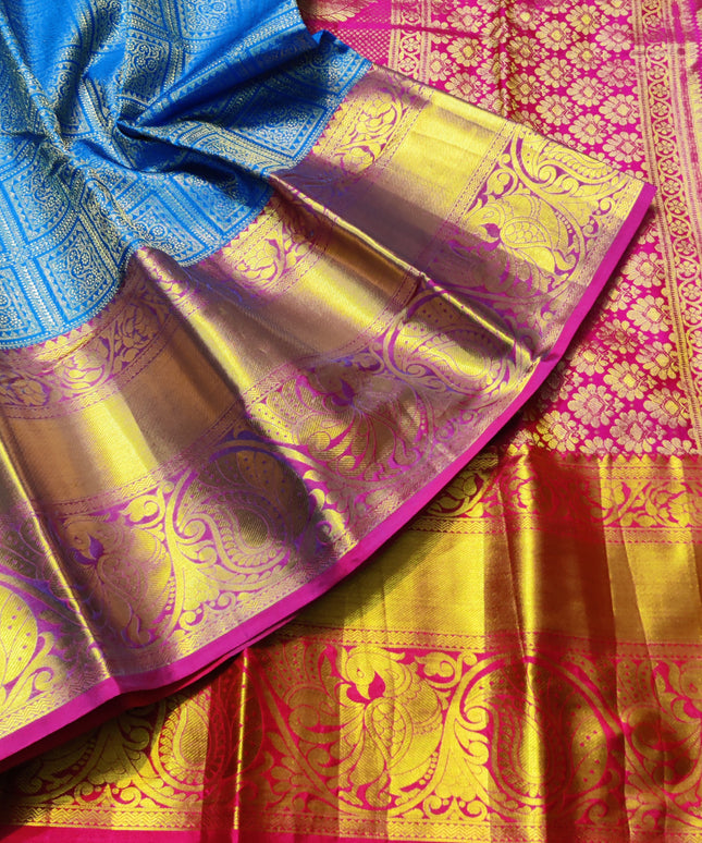 Kanchi Pattu Half Fine Brocade - SP13