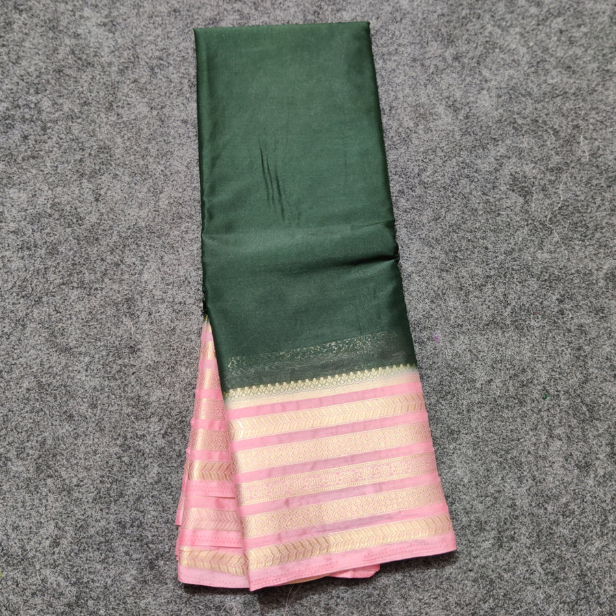 Mysore crepe semi silk saree - M14