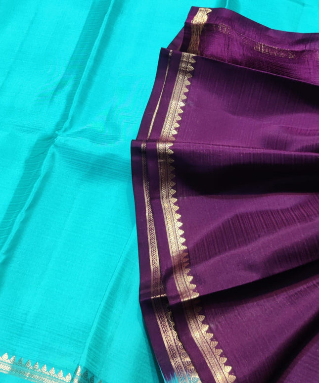 Kanchi pattu small border saree - KMP2032