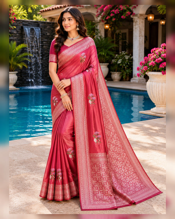 Satin Silk Saree- SA15