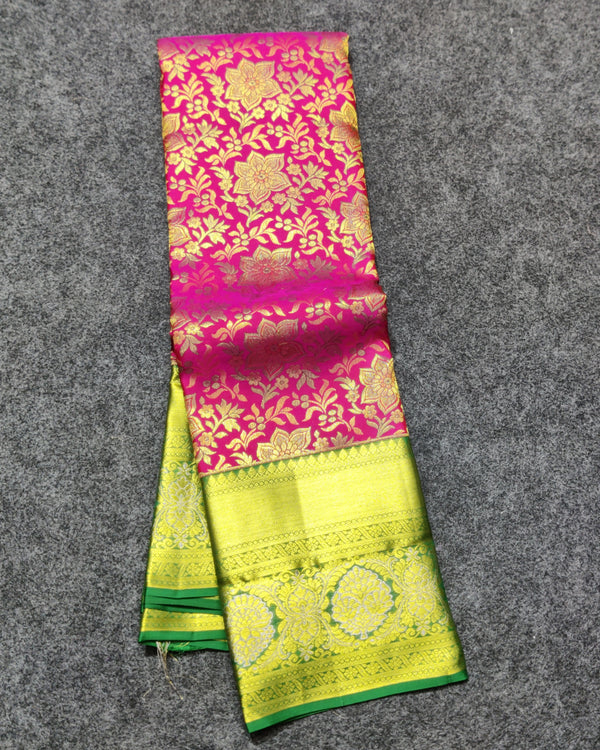Kanchi Meenakari Brocade Pure handloom Silk Saree - KMP3208