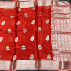 Chinon crepe silk saree -C13