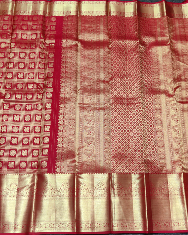Kanchi Vintage Handloom Pattu Saree - KMP235 alternate view