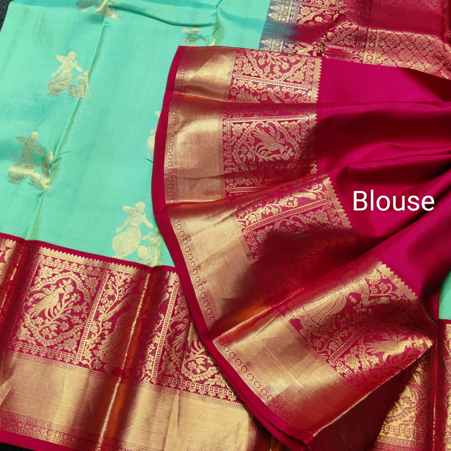 50% off Kanchi kuttu vintage Handloom saree - KMP85