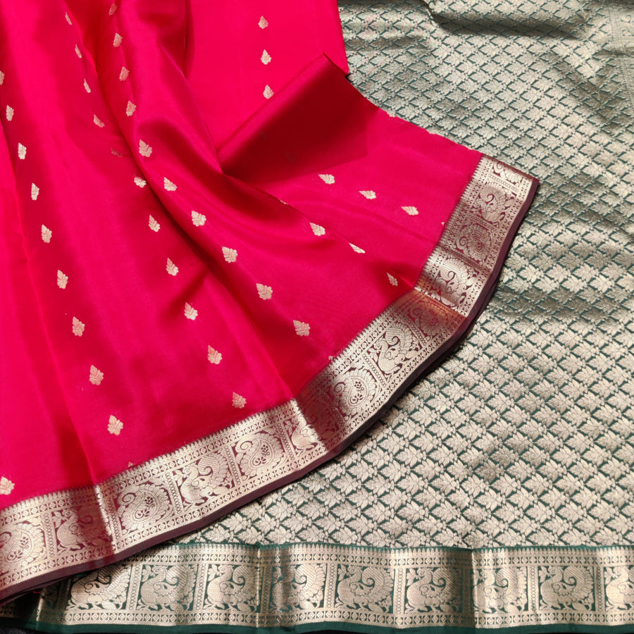 Kanchipattu small border saree - KMP213