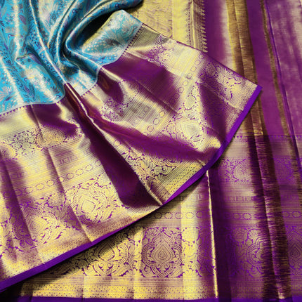 Kanchi Meenakari Brocade Pure handloom Silk Saree - KMP1787