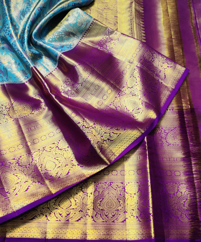 Kanchi Meenakari Brocade Pure handloom Silk Saree - KMP1787
