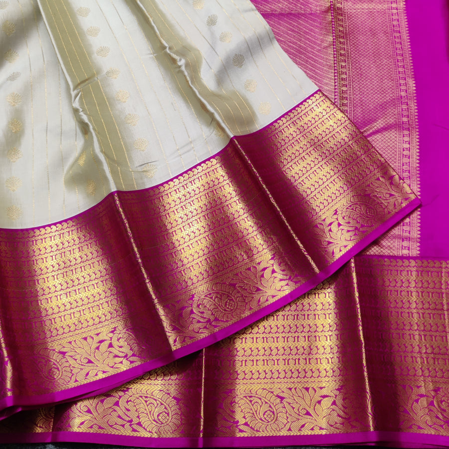 50% off Kanchi kuttu vintage Handloom saree - KMP95