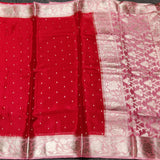 Chinon crepe silk saree -C14