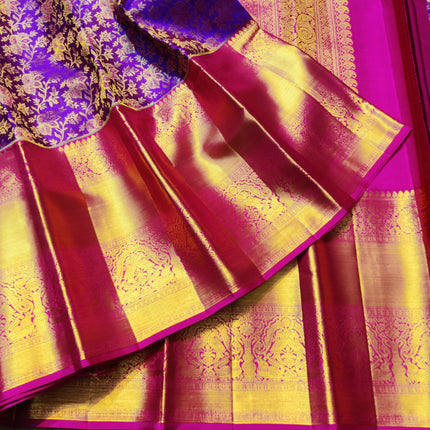 Kanchi Meenakari Brocade Pure handloom Silk Saree - KMP1989